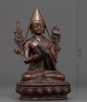 Je Tsongkhapa Statue Set | Hand Carved Buddhist Statue Set