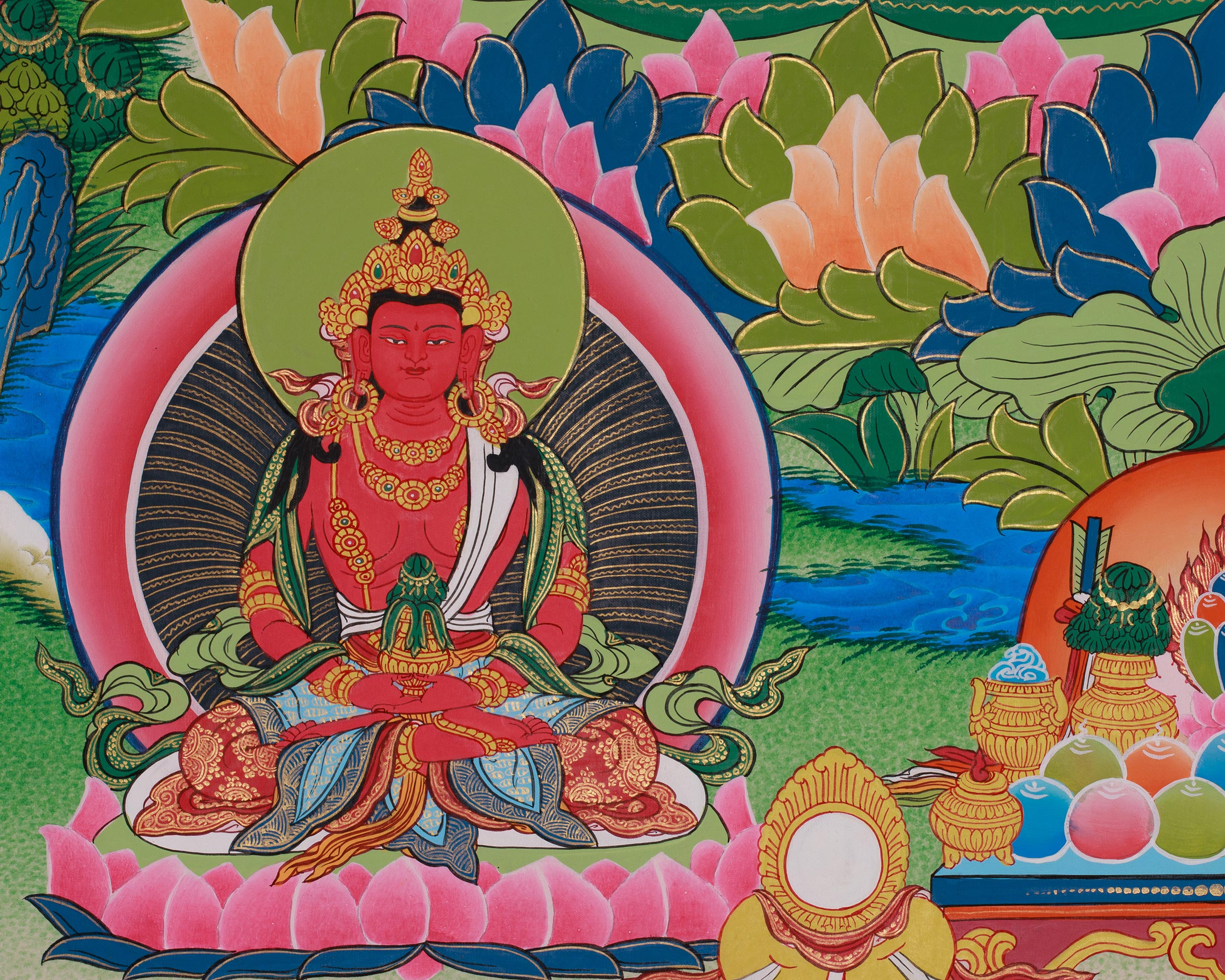Sacred White Tara Thangka | Healing, Longevity and Compassionate Deity