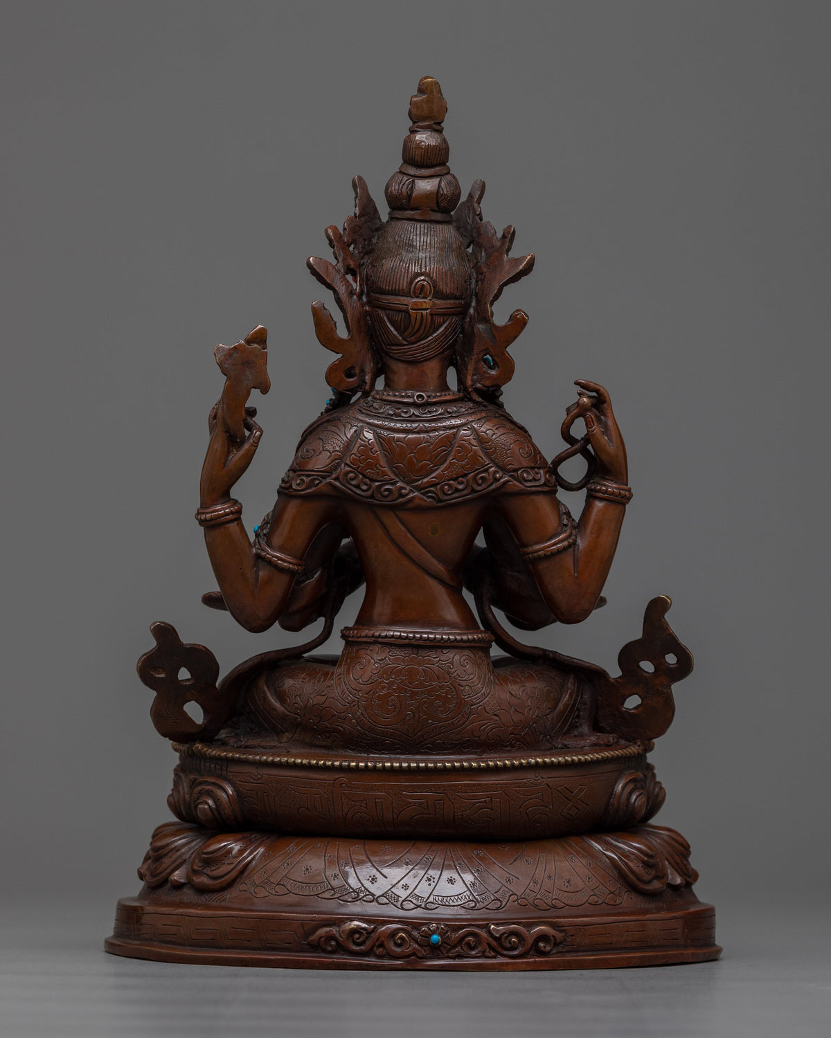 Chenrezig Bodhisattva Oxidized Statue | Symbol of Universal Compassion
