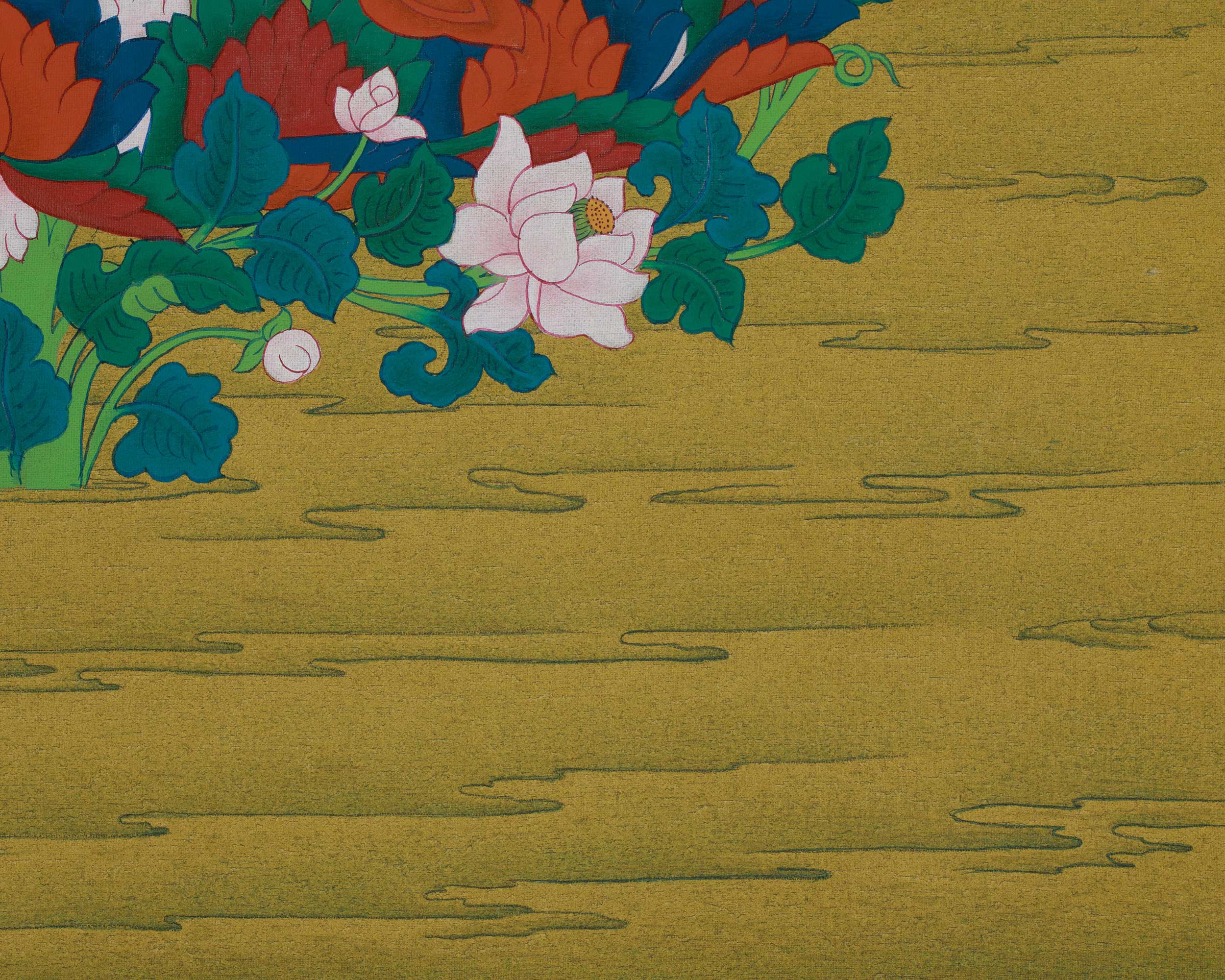 Tibetan Guru Rinpoche Art | Padmasambhava Buddhist Thangka