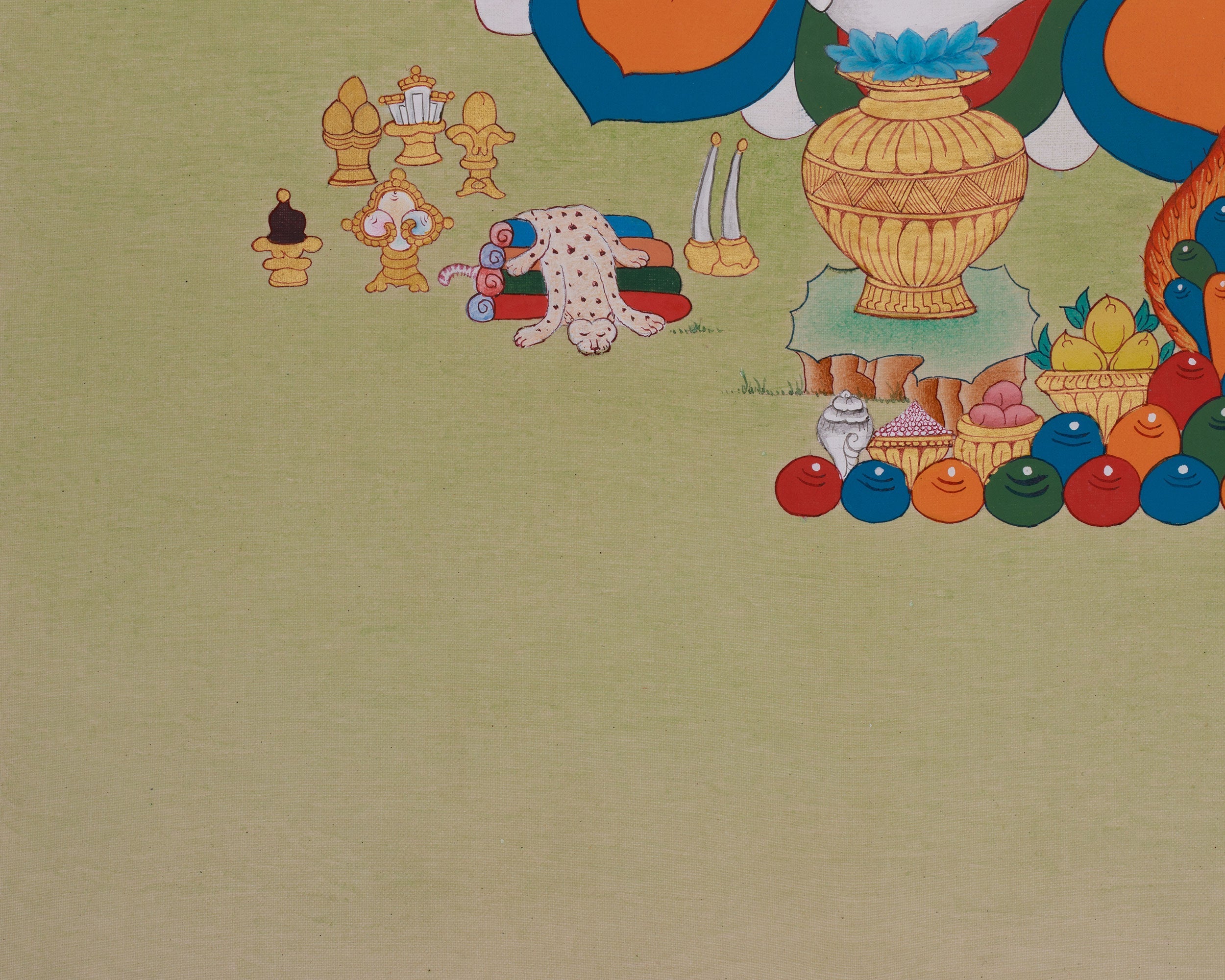 Guardian of Prosperity Dzambhala Thangka | A Sacred Symbol of Wealth and Blessings
