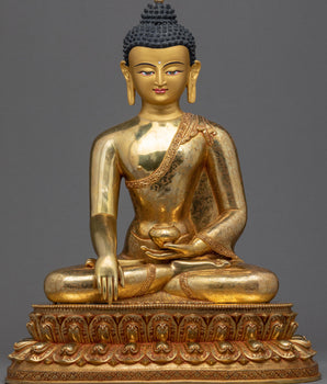 Tibetan Shakyamuni Buddha Sculpture 
