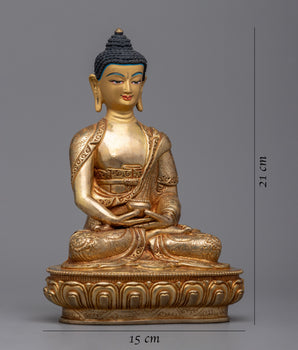 Buddha Amitabha Sculpture | Handcrafted Buddhist Statue for Meditation