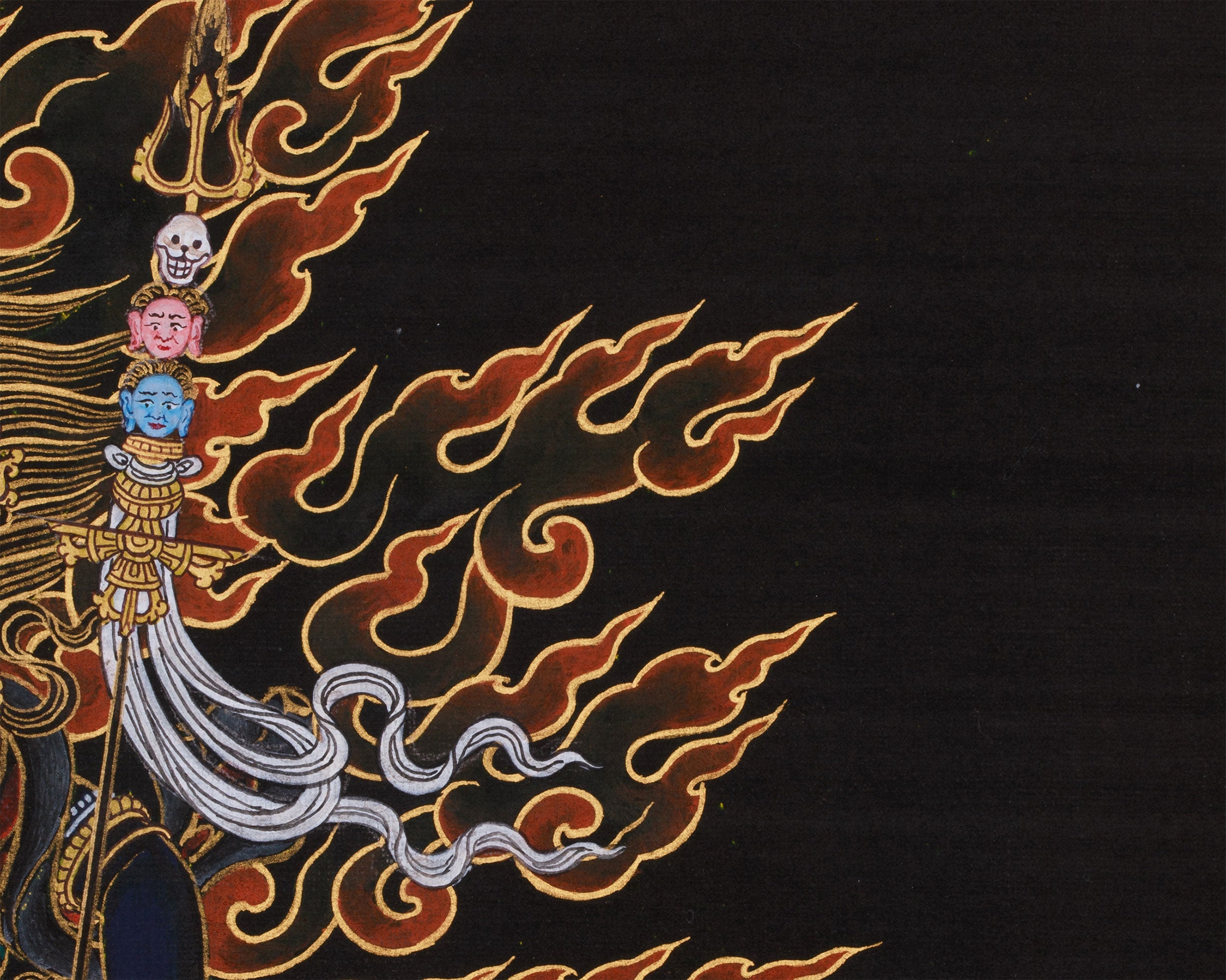Wrathful Troma Nagmo Thangka | Embodies Transformation and Purification