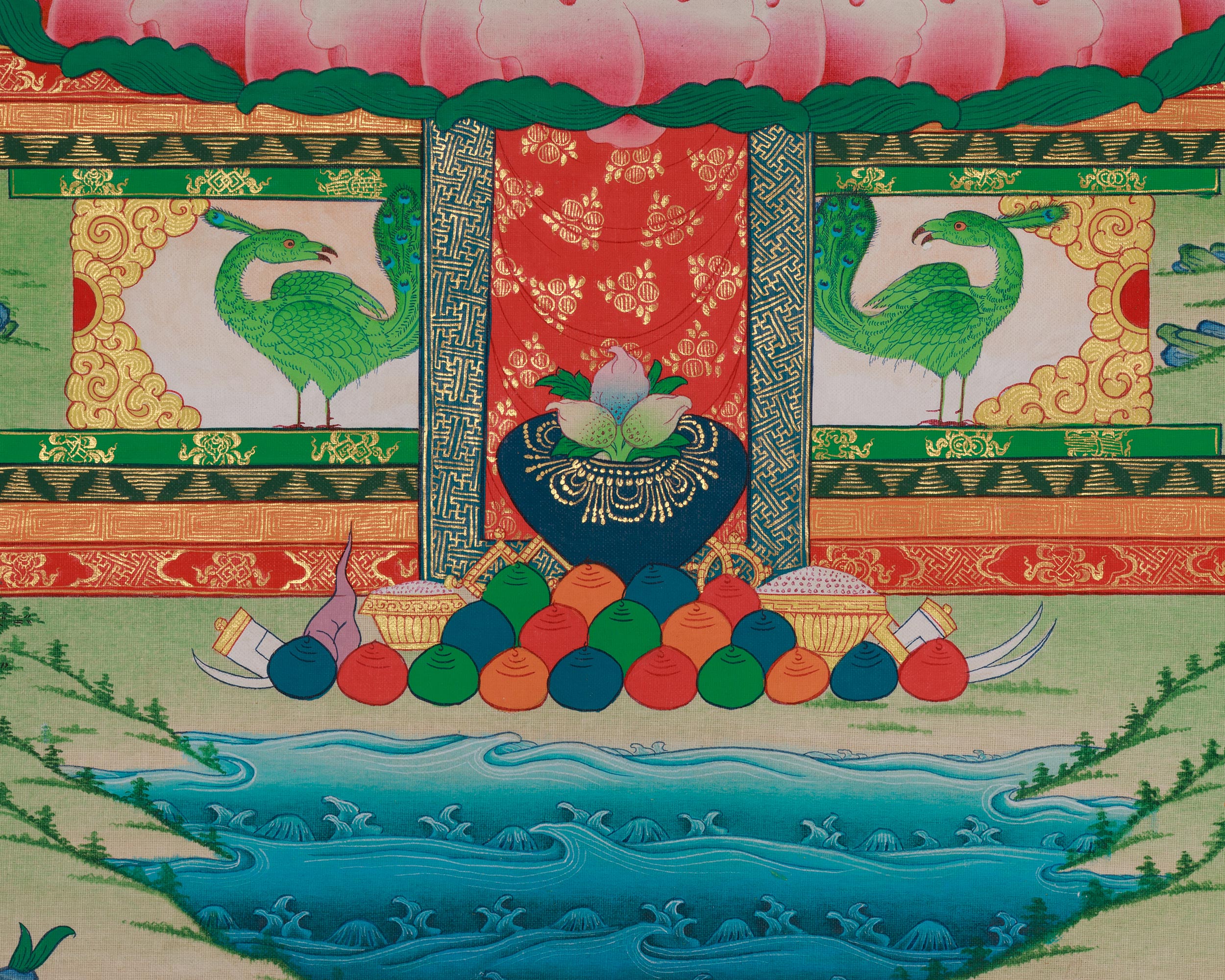 Himalayan Thangka of Amitabha Buddha | The Buddha of Infinite Light
