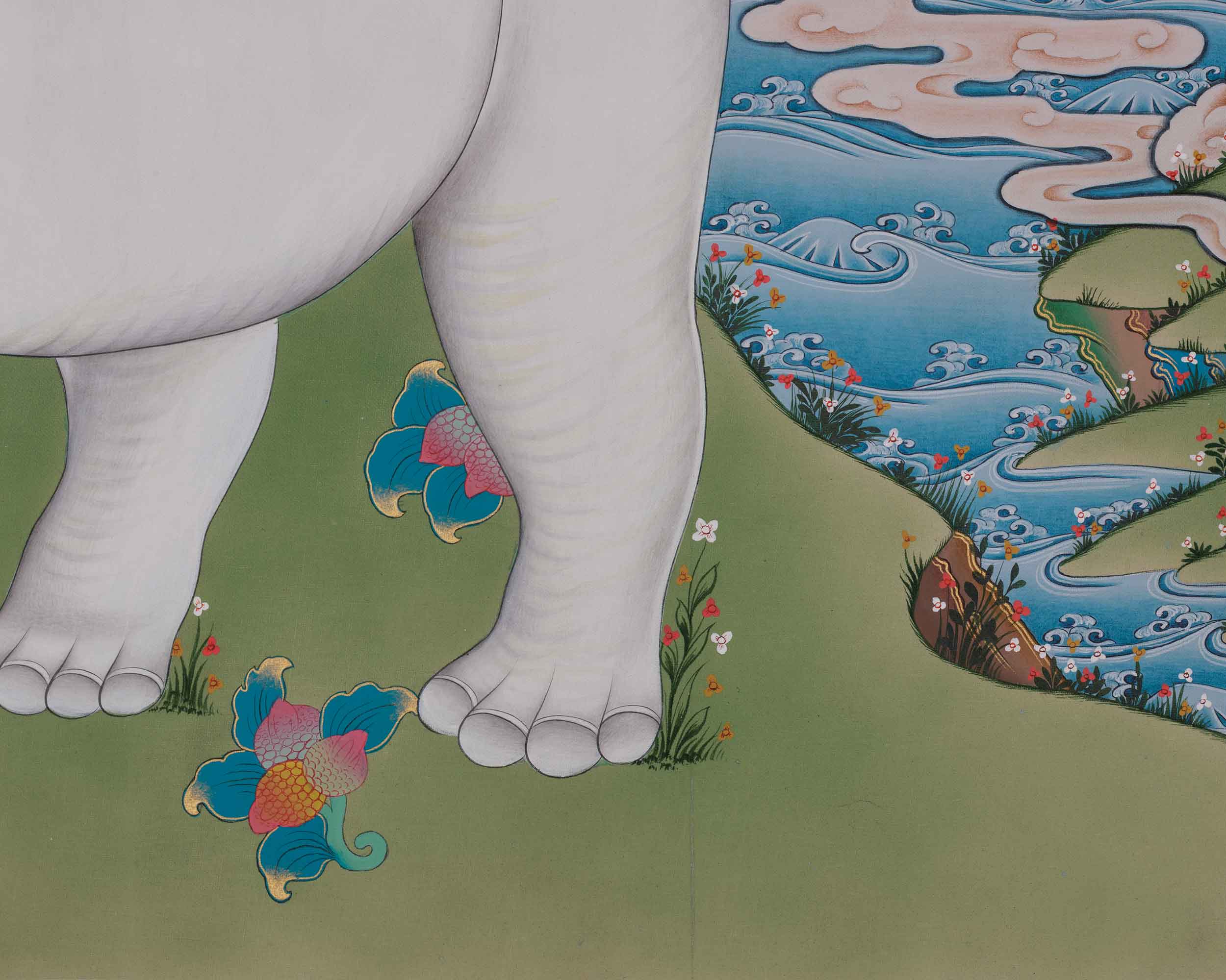 Himalayan Art of Four Harmonious Friends | Symbolized Harmony, Compassion, and Friendship