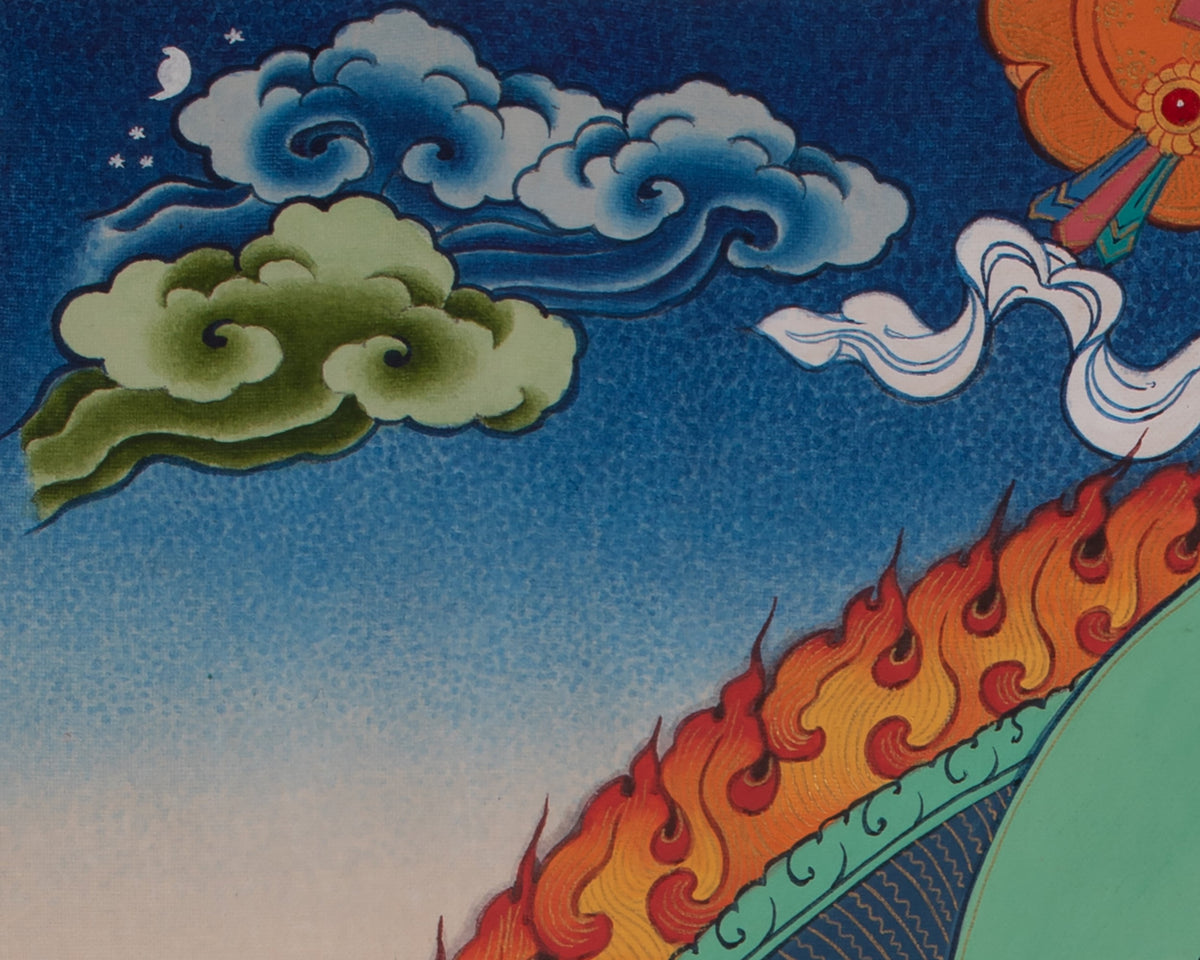 Cundi Artwork | Sacred Himalayan Buddhist Painting of Compassion and Wisdom