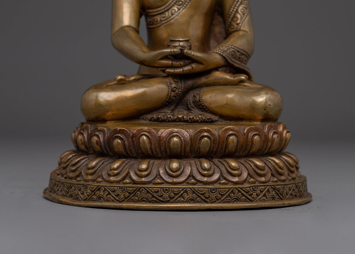 Amitabha Copper Decor Statue | Dharmakara - 48 Great Vows Buddha