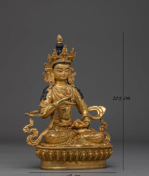 Golden Dorje Sempa Statue | Vajrasattva - Embodiment of Purity