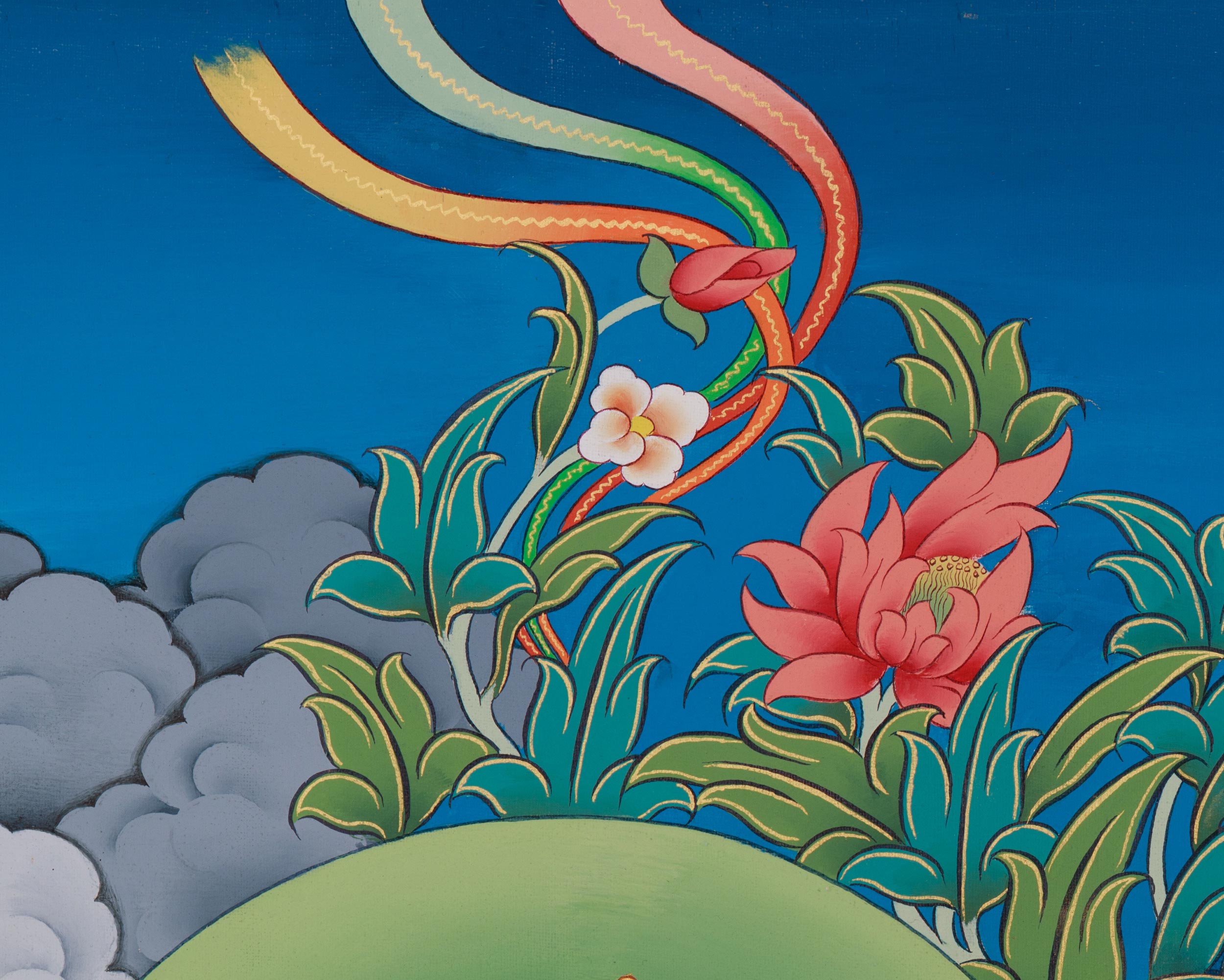 Deity of Wealth Dzambhala Thangka | Spiritual Prosperity And Abundance