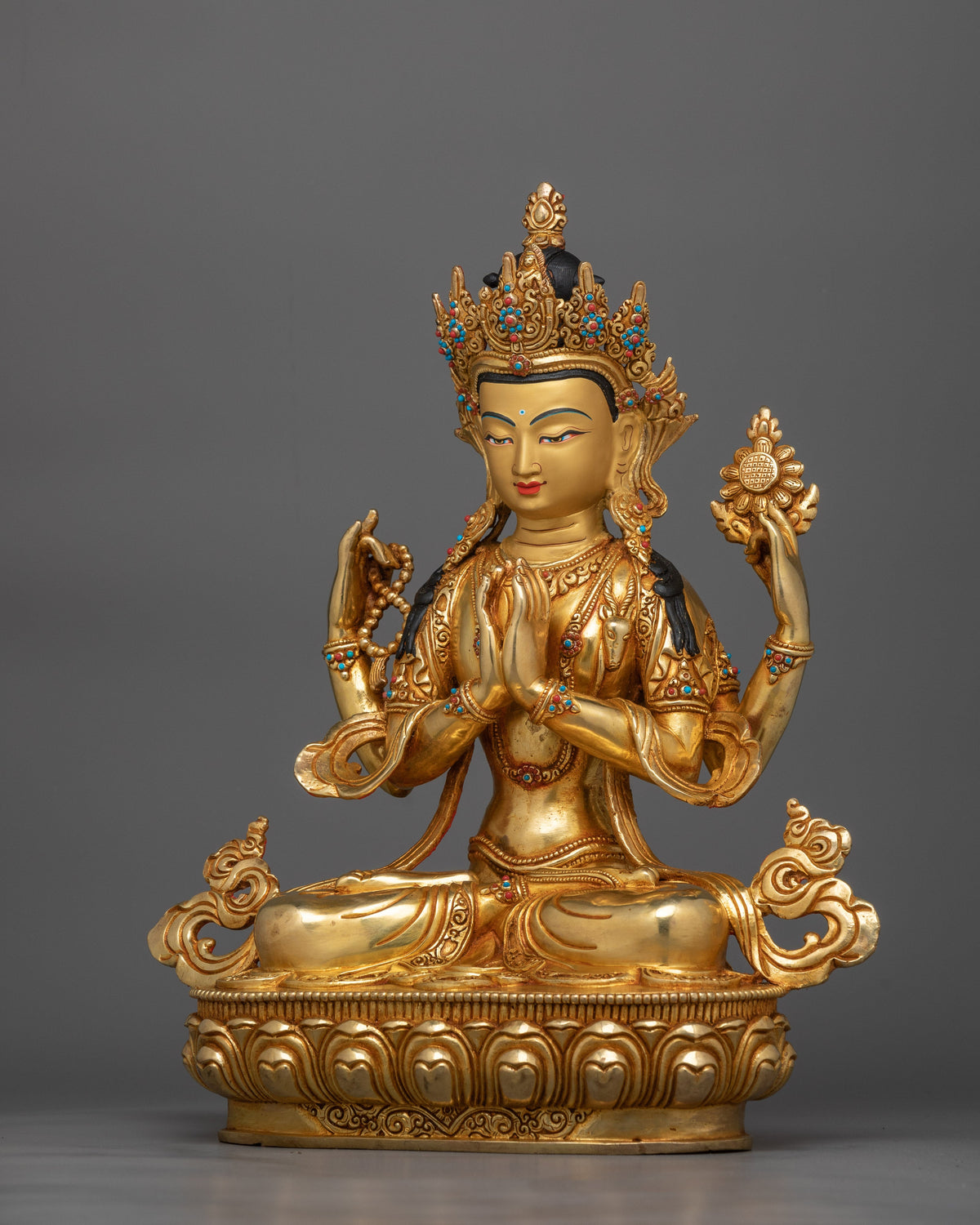 chenrezig-serene-gold-gilded