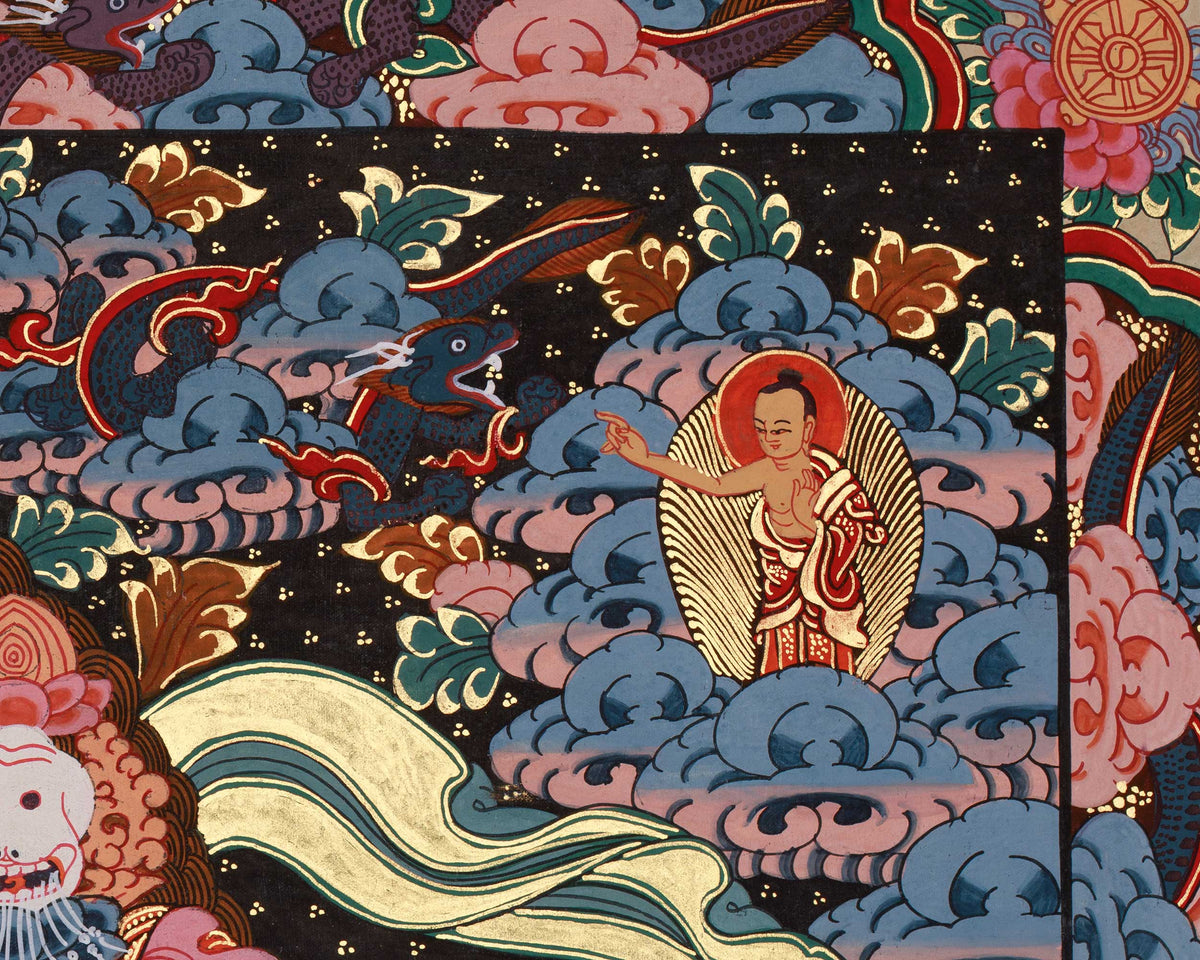 Tibetan Thangka of the Wheel of Life | Sacred Artwork