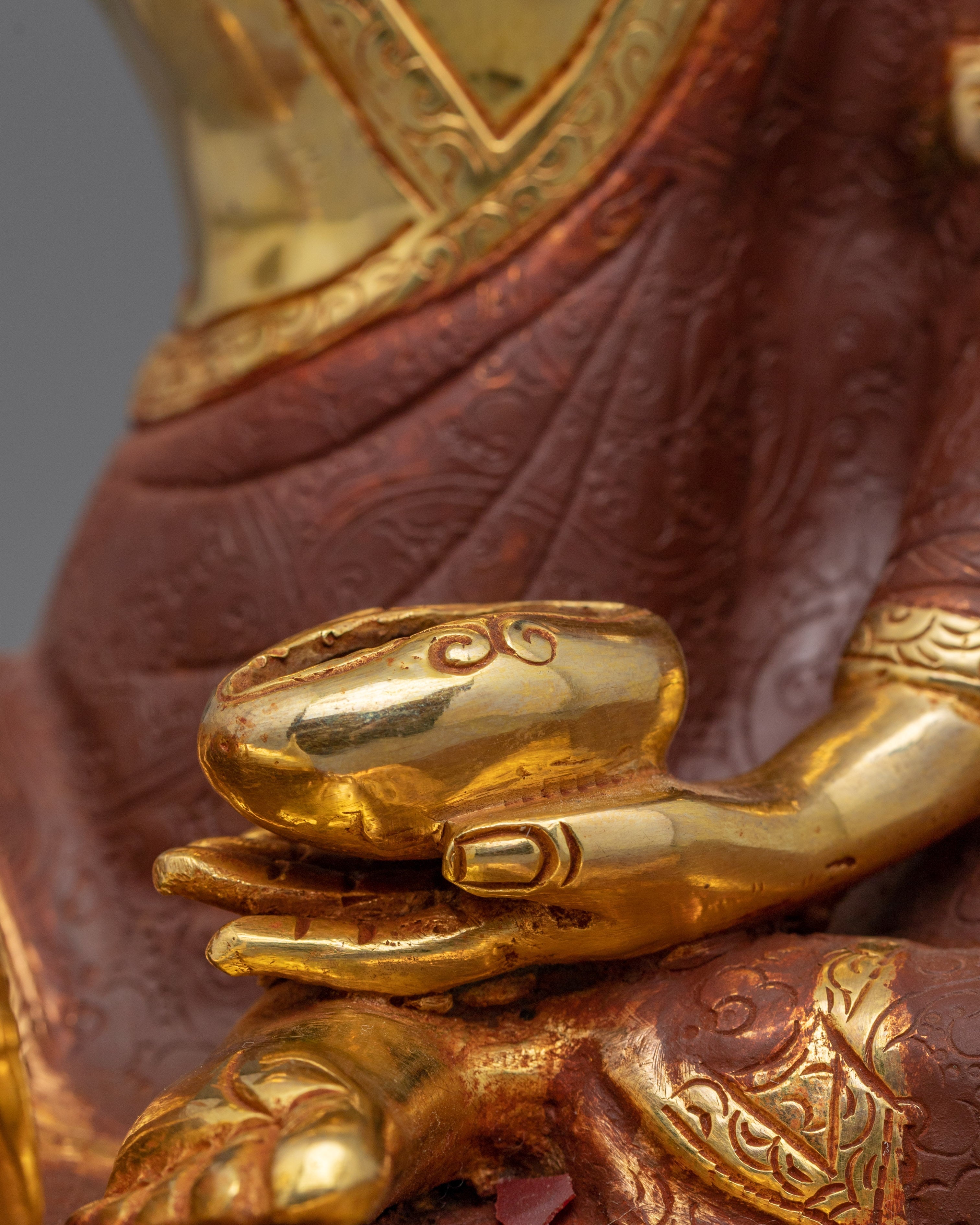 Tibetan Kagyu Master Set Figurine | Marpa, Milarepa, Gampopa Statue Set