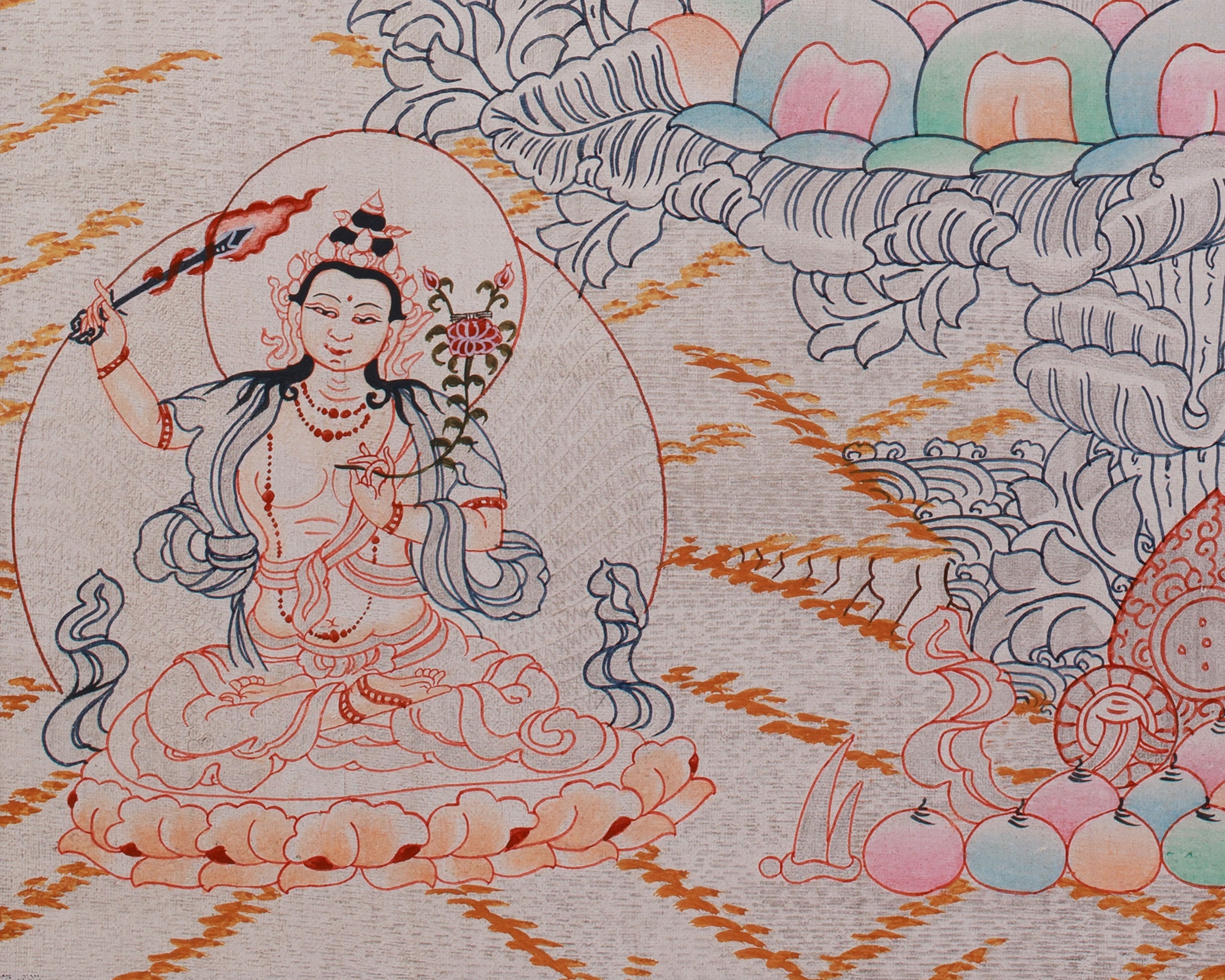 Sacred Art Of 1000 Armed Chenrezig | Avalokiteshvara Thangka | Spiritual Artwork