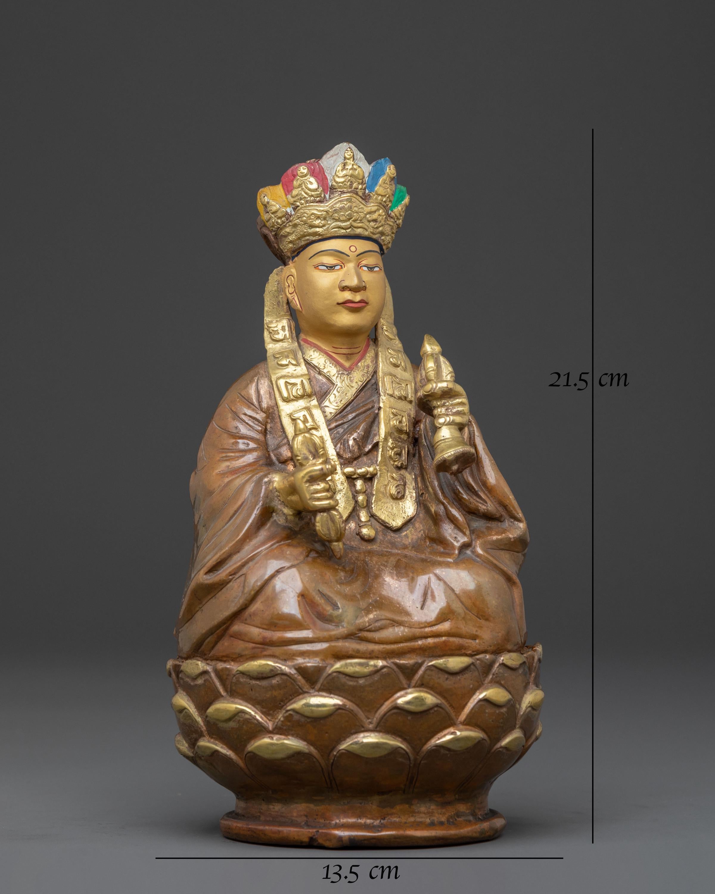 Handcrafted Karmapa Statue | Himalayan Spiritual Altar Decor