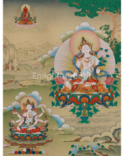 Goddess White Tara thangka 