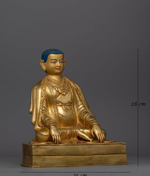Marpa, a Kagyu Master | Handcrafted Gold Gilded Statue