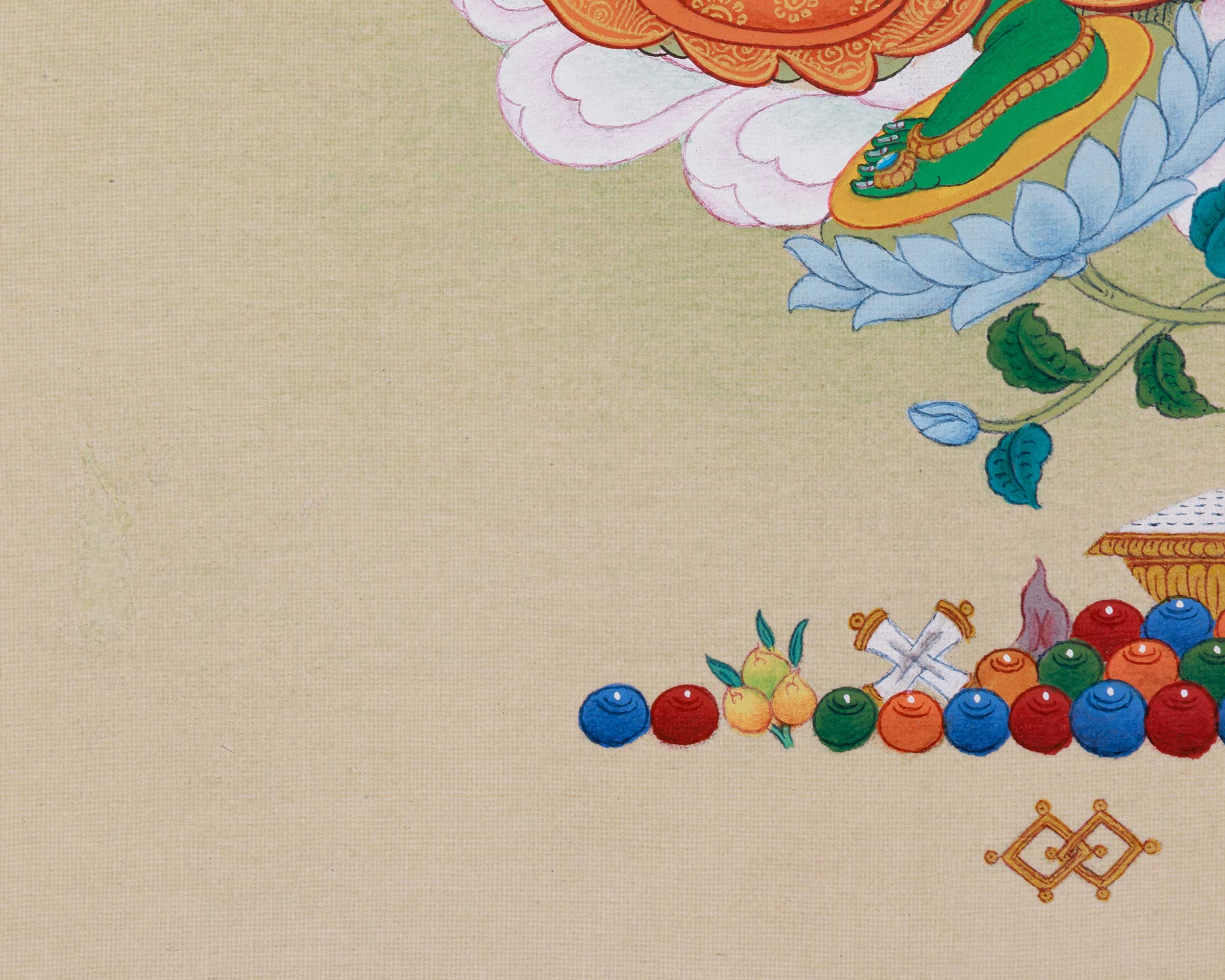 Supreme Mother Green Tara Painting | Goddess of Compassion and Protection
