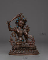 manjushri-bodhisattva-oxidized-statue