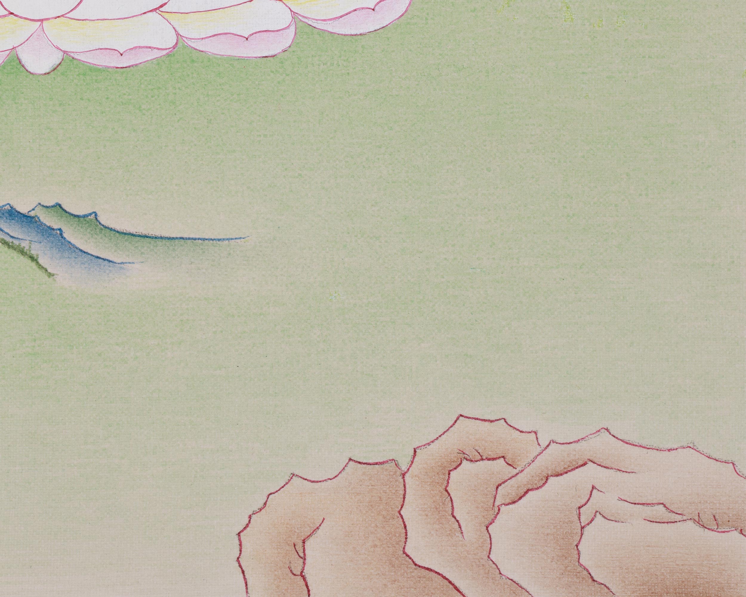 Thangka of Four-Armed Avalokiteshvara | The Bodhisattva of Compassion and Mercy