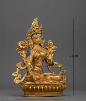 white-tara-goddess-buddhist-statue