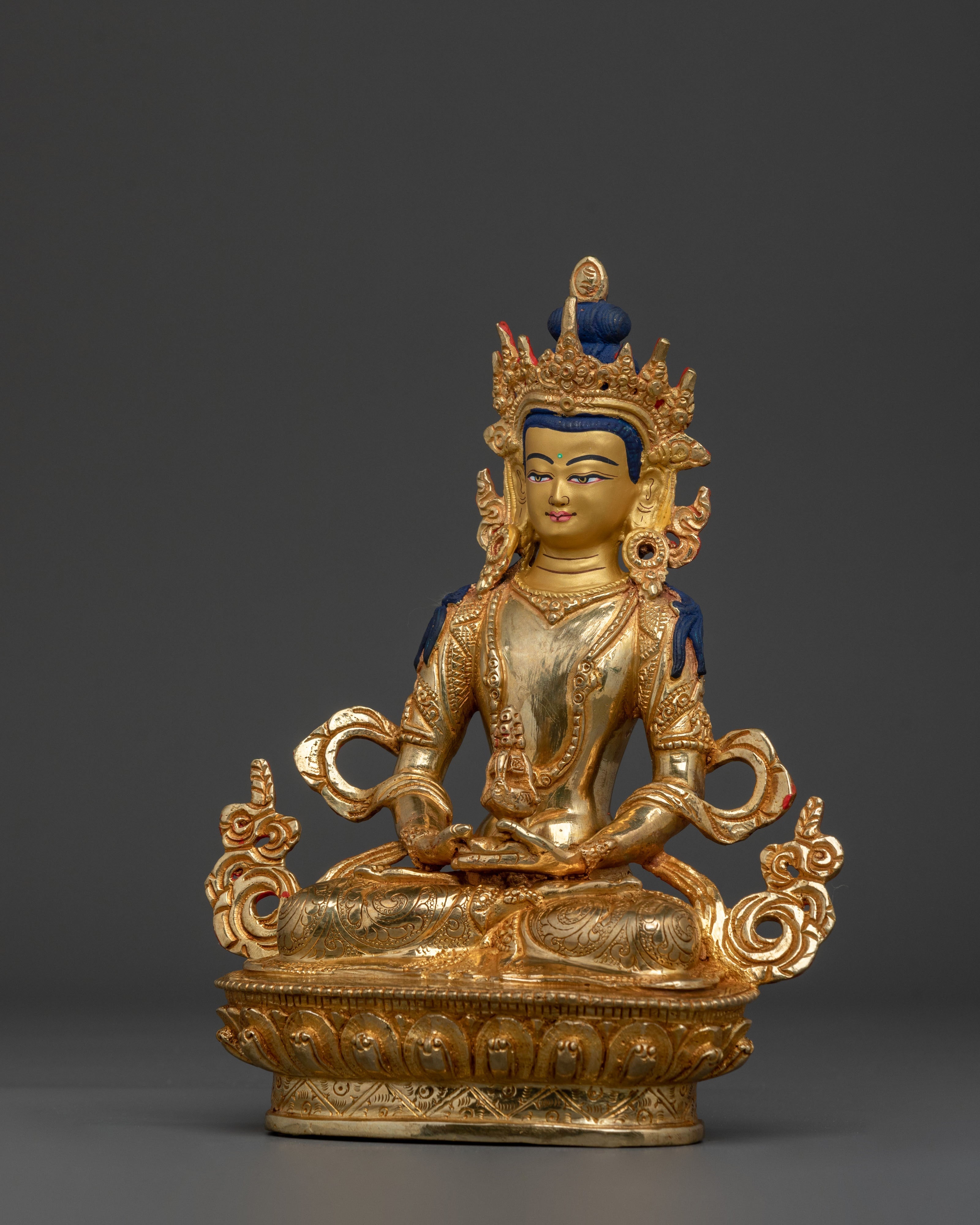 Handmade Tibetan Amitayus Sculpture | Traditional Buddhist Art