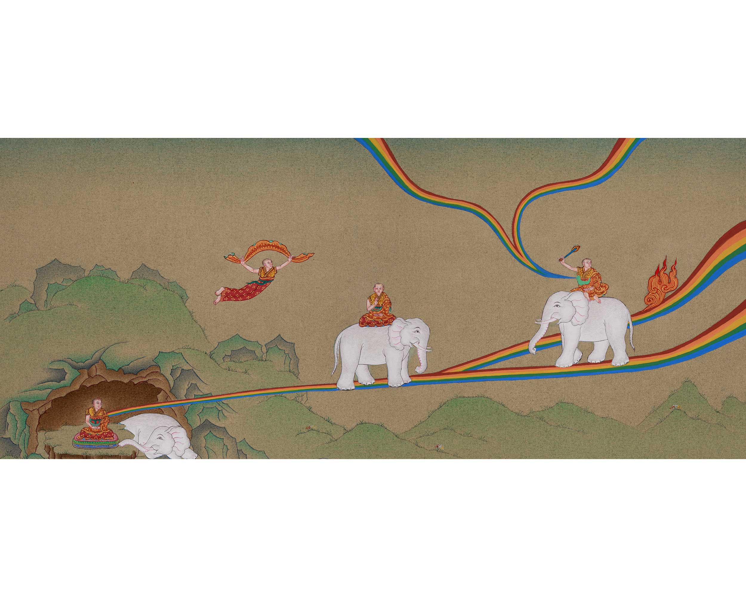 Samatha Meditation Buddhist Art | Serenity, Concentration, and Enlightened Mind Thangka