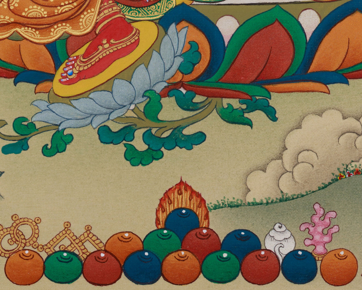 Traditional Thangka of Red Tara | A Symbol of Compassion and Power