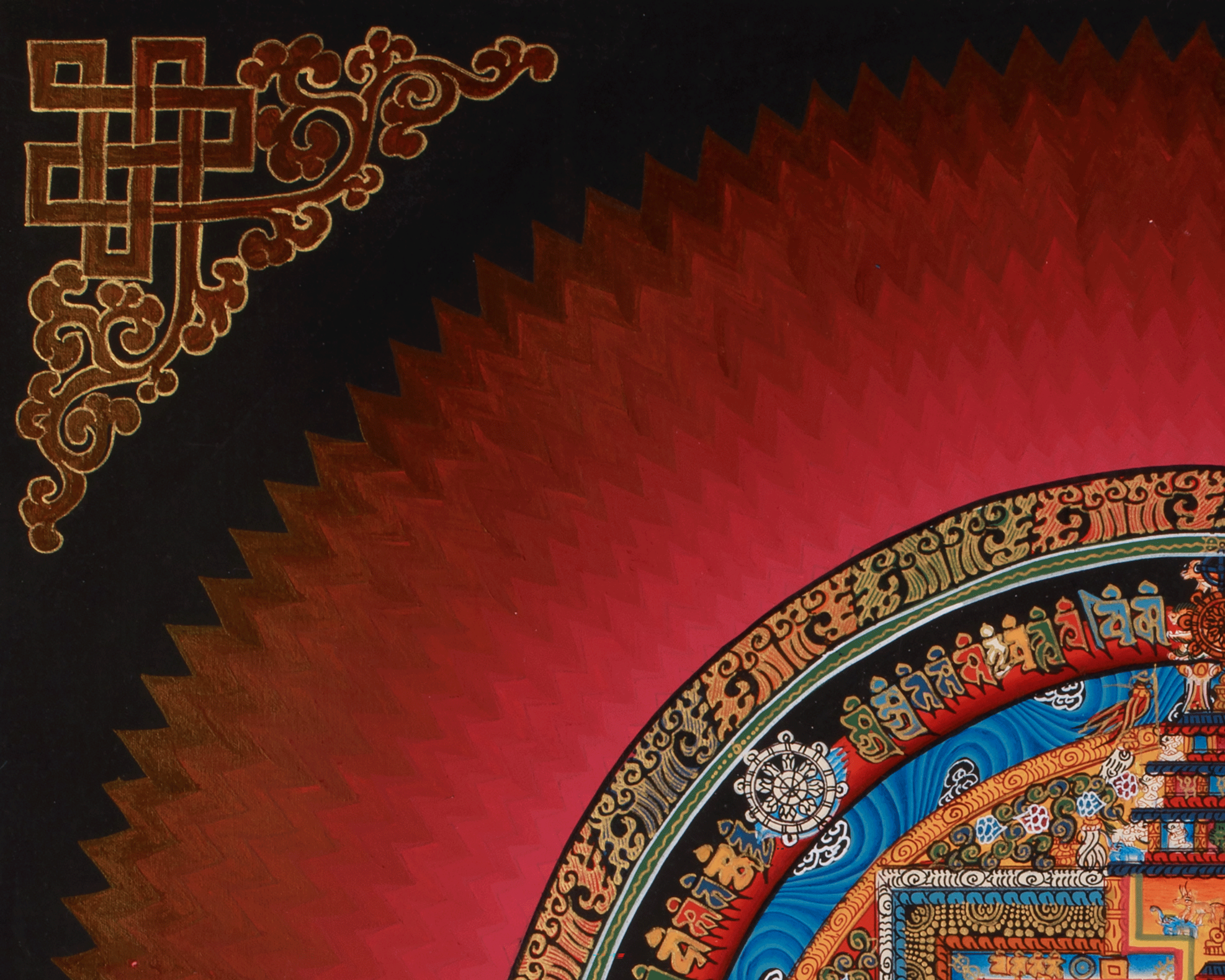 Divine Artwork of Kalachakra Mandala | Symbolizing the Wheel of Time
