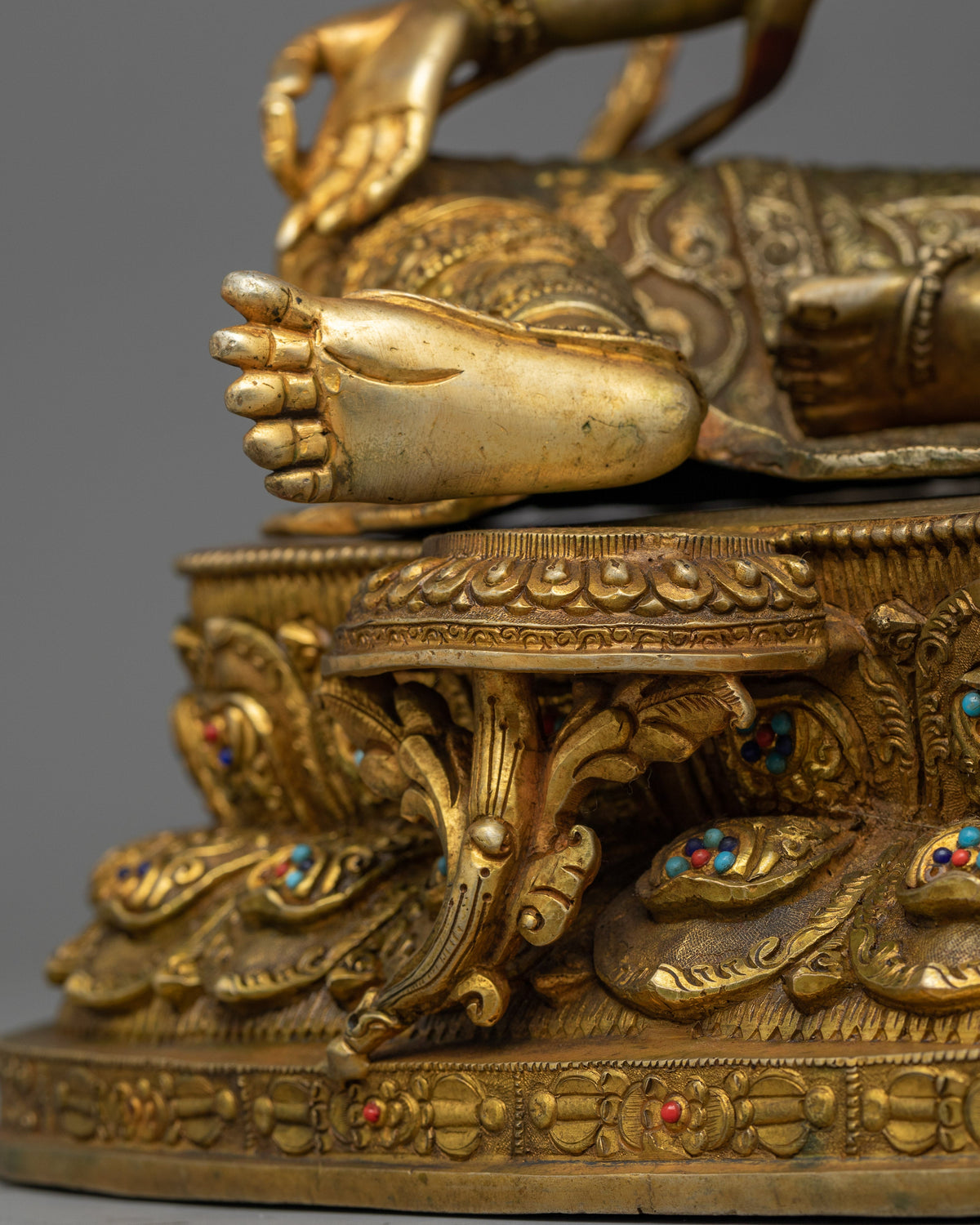 Antique Green Tara Figure | Handcrafted Symbol of Compassion