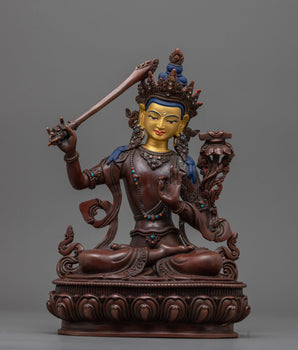 manjushri-oxidized-figurine