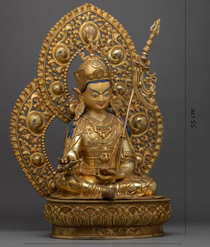 Lotus Born Padmasambhava Sculpture | Traditional Himalayan Art