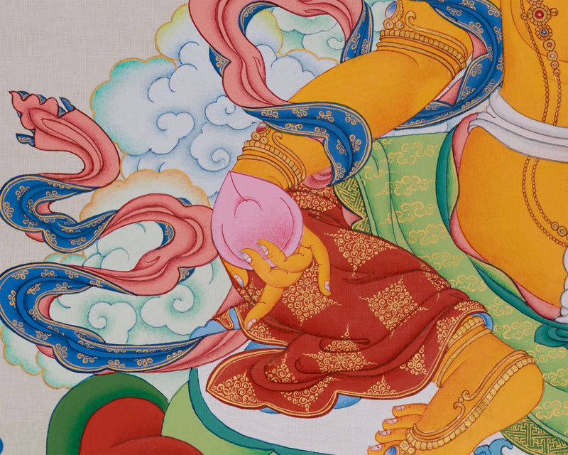 Dzambhala Thangka | Buddhist Deity of Wealth and Prosperity