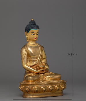 Handmade Golden Amitabha Buddha Statue