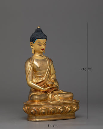 Handmade Golden Amitabha Buddha Statue