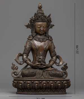 Buddha Amitayus 中文 Statue | Embrace Longevity and Wisdom