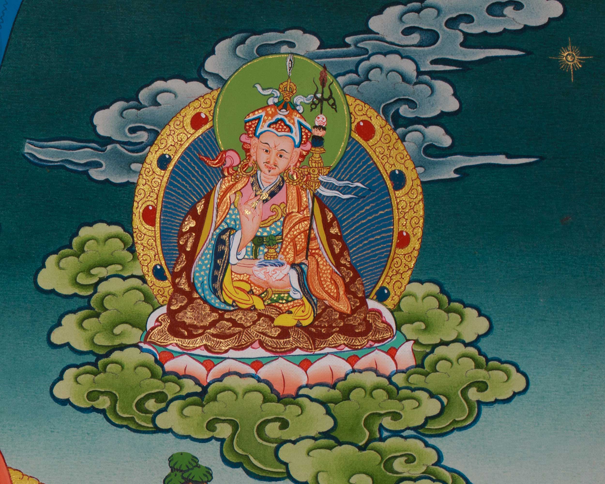 White Tara Meditation Art | Female Buddha In Tibetan Buddhism | Seven Eyes Goddess