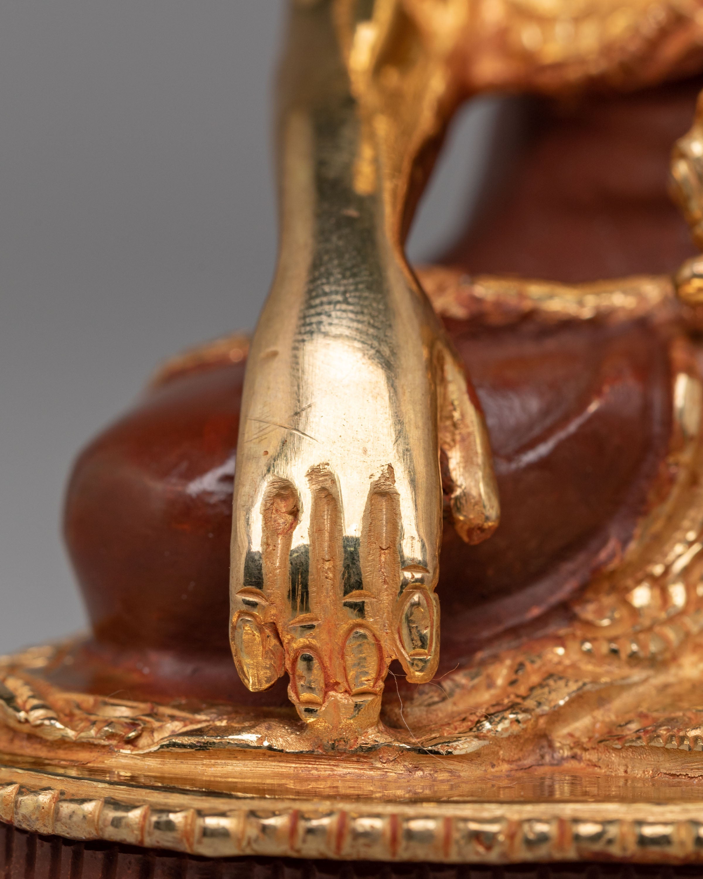 Gold Plated Three Buddha Set | Shakyamuni, Medicine Buddha & Amitabha Altar Decor