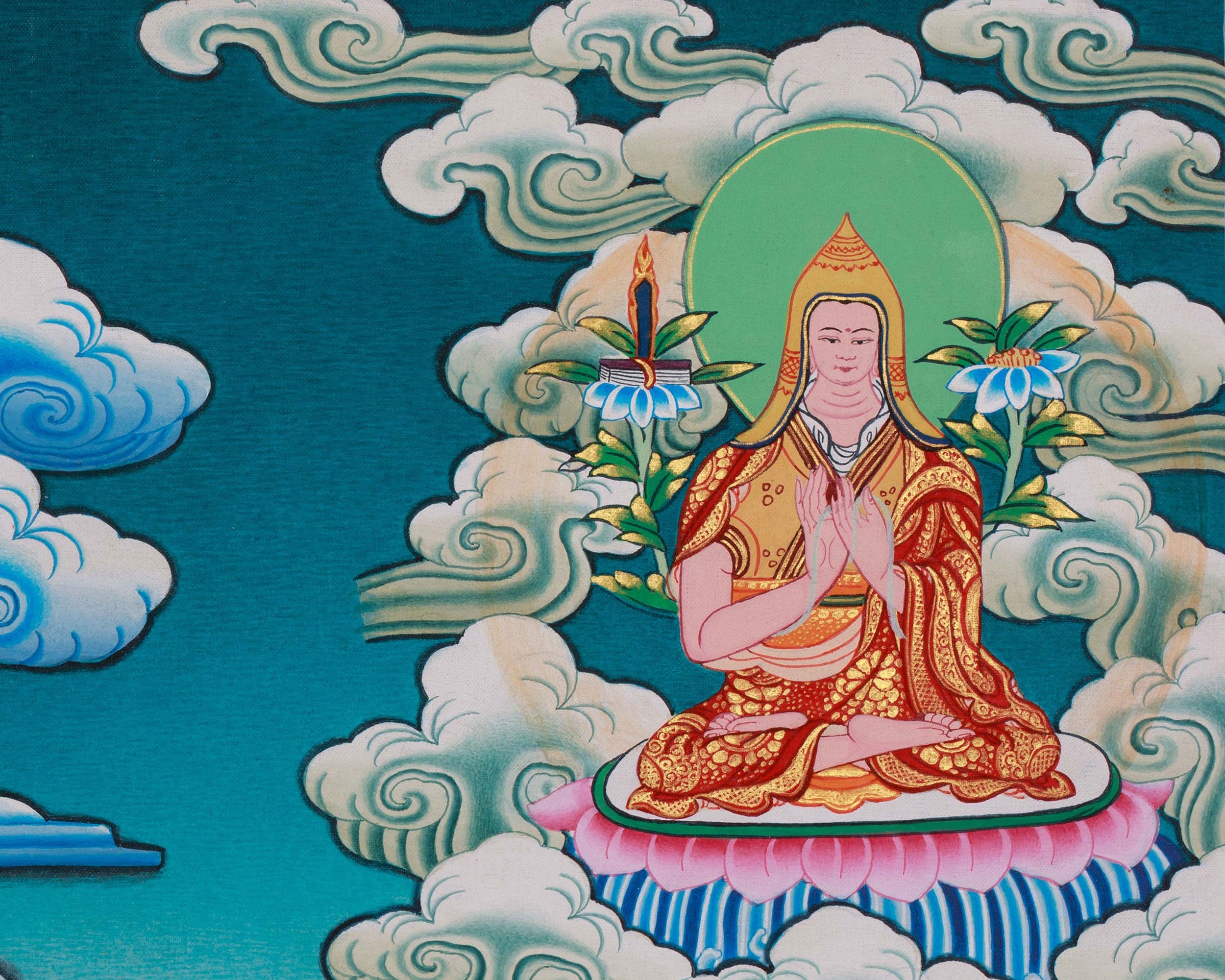 1000 Armed Chenrezig Buddhist Thangka | Hand Painted Compassion Deity Artwork