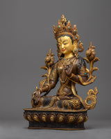 beautiful-sculpture of white-tara