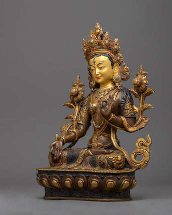 beautiful-sculpture of white-tara