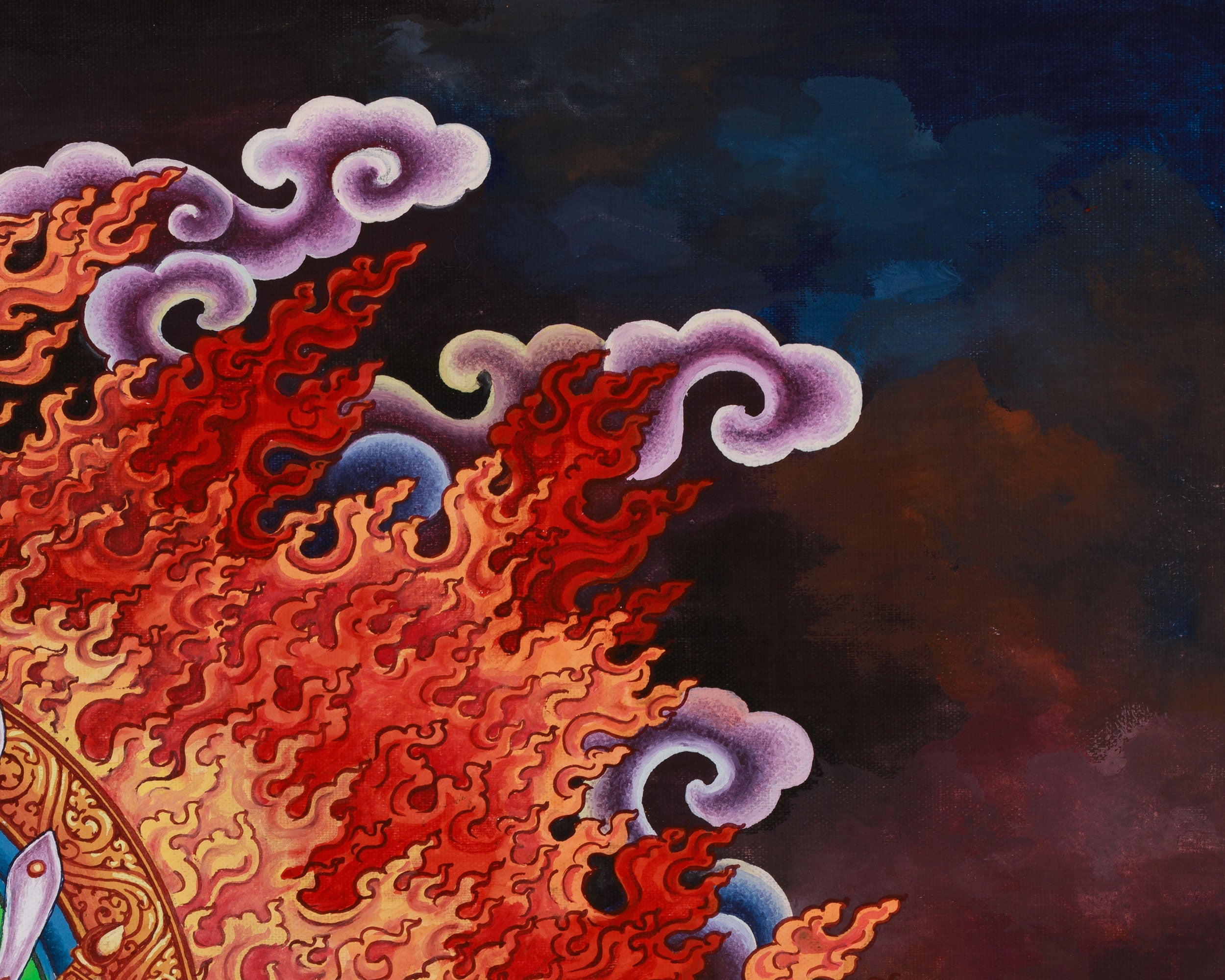 Hindu Goddess Bhagwati Digital Print | Epitome of Strength and Grace