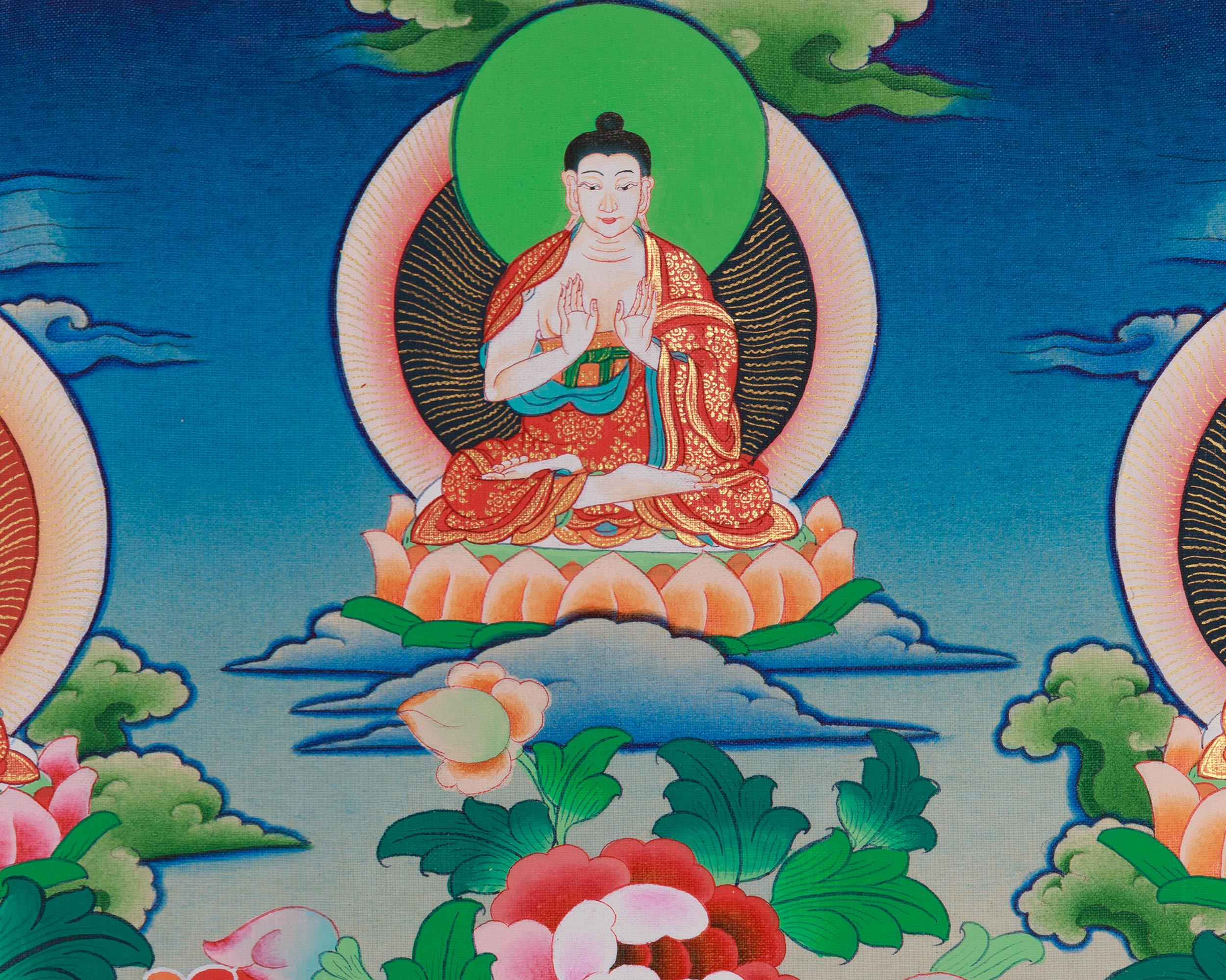 Vajrayana deity Manjushri Art | Bodhisattva of Transcendent Wisdom