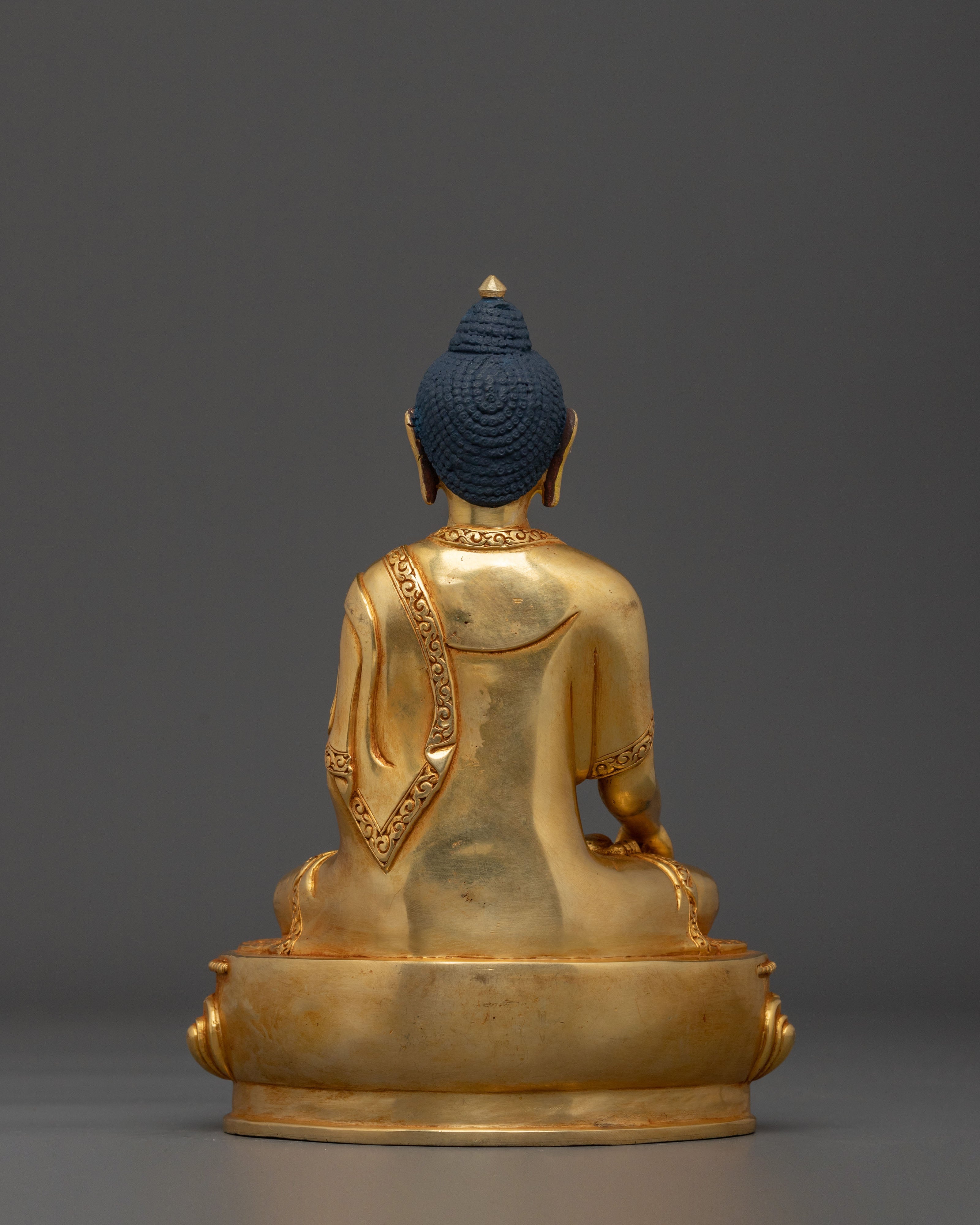 Traditional Sacred Shakyamuni Buddha Figure | Spiritual Home and Temple Decor