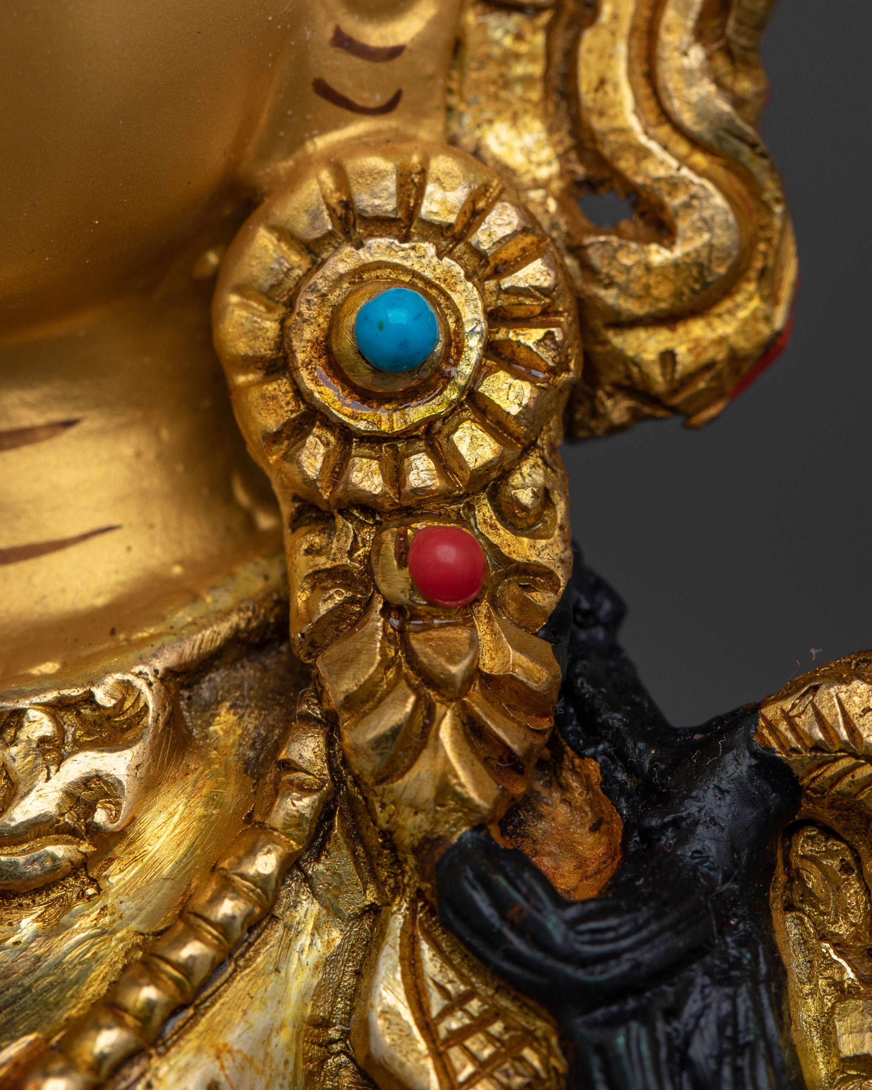 Green Tara Spiritual & Healing Statue | Gemstone Tara Figurine