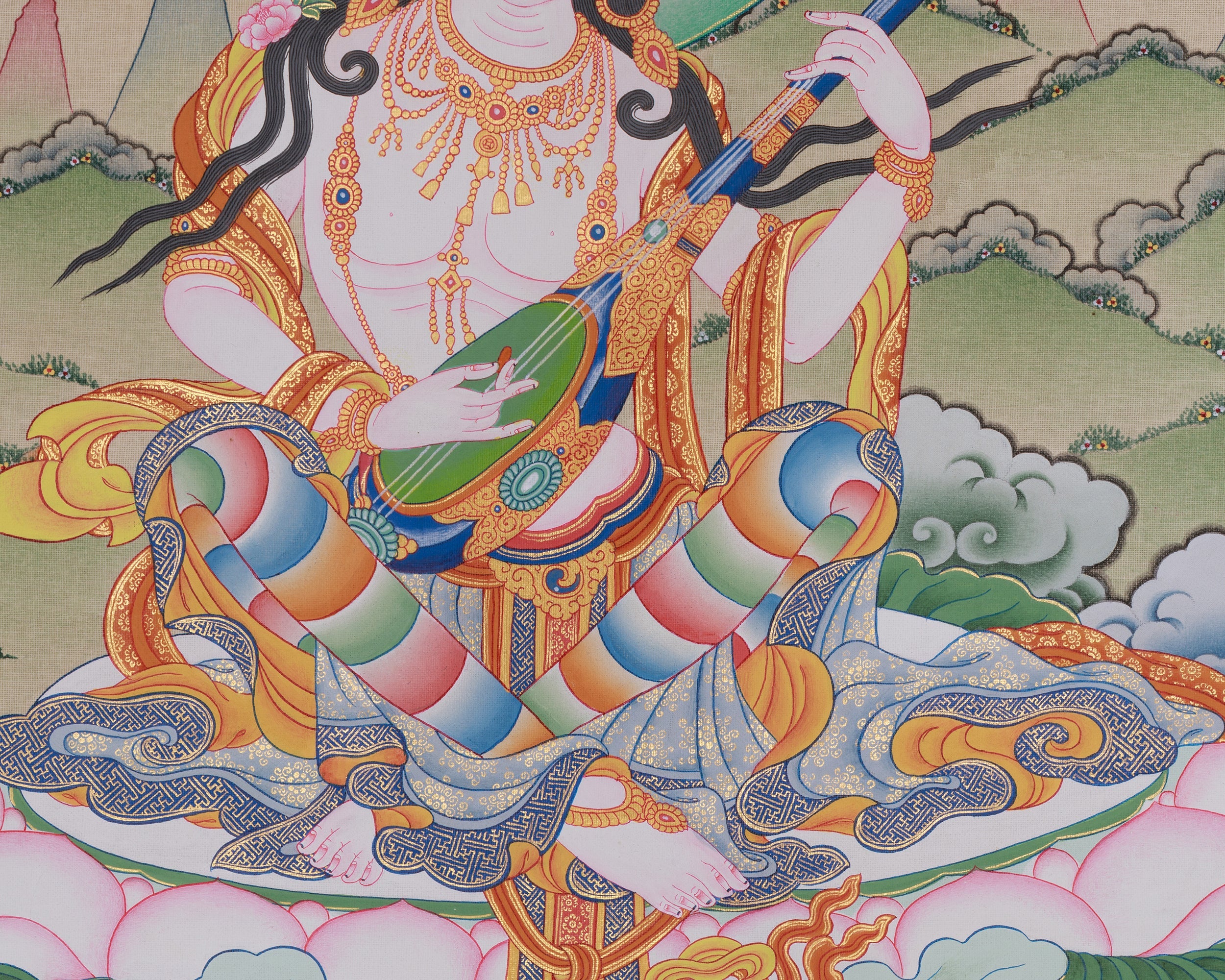 Sacred Saraswati Artwork | Wisdom and Knowledge Deity