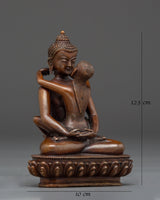 samantha-bhadra-with-consort-statue