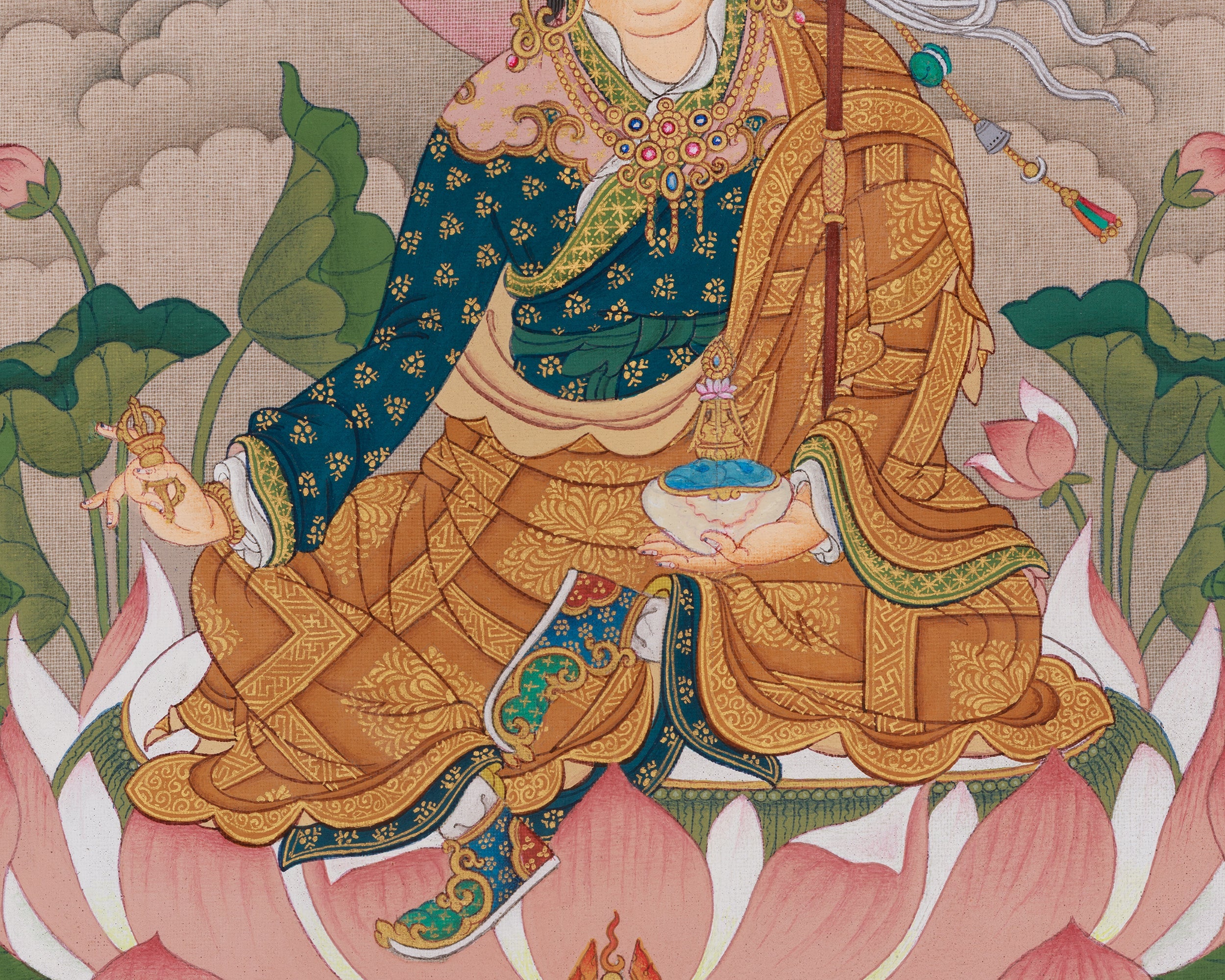 Guru Rinpoche Spiritual Art | Compassionate Wisdom | Vajrayana Teaching