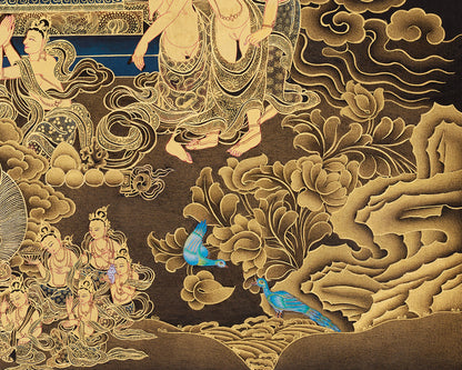 Shakyamuni Buddha and Mara Demon Thangka | A Tale of Enlightenment