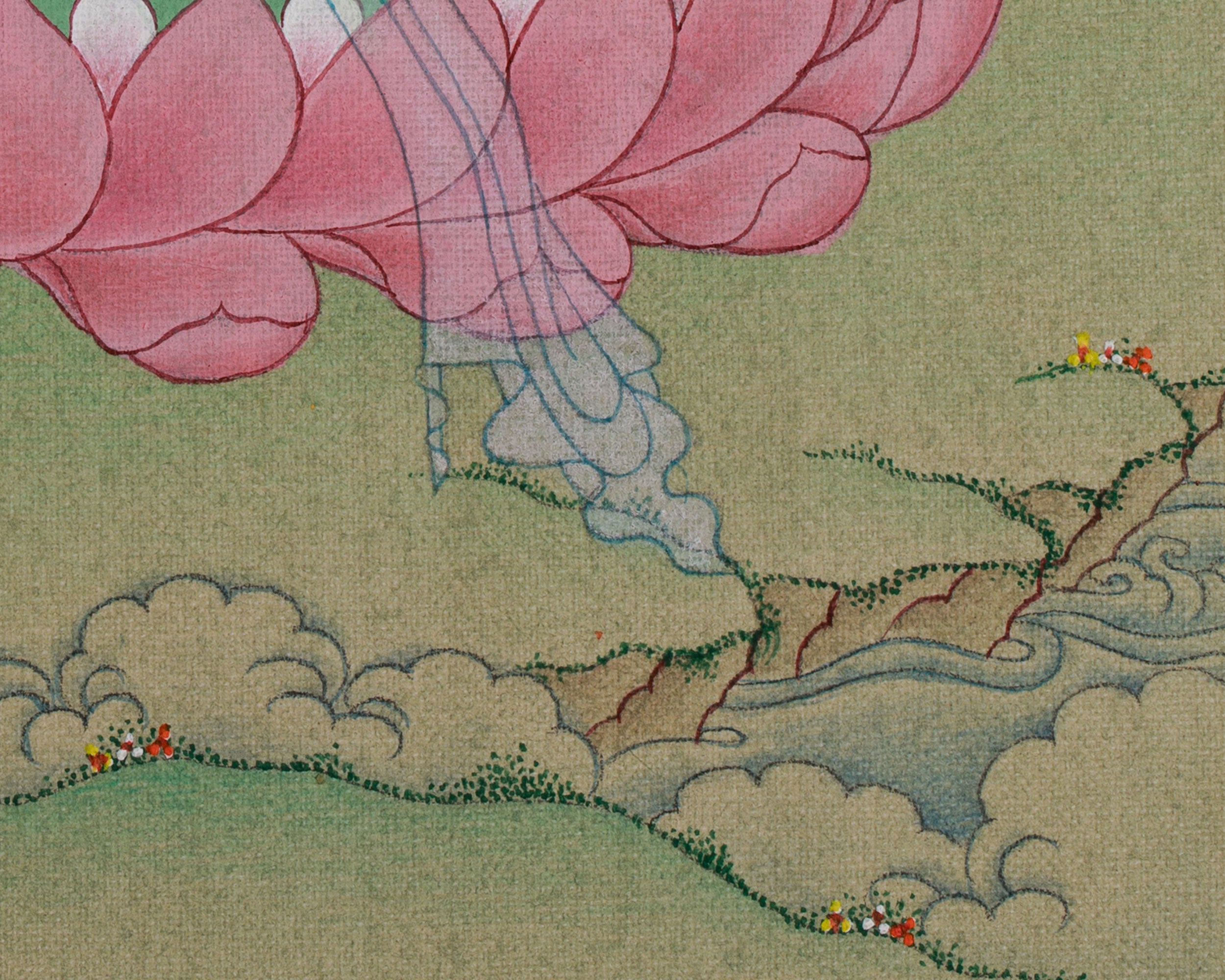 Traditional Thangka of Amitayus | Buddha of Infinite Life and Longevity